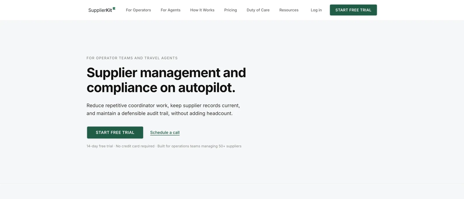 SupplierKit site preview
